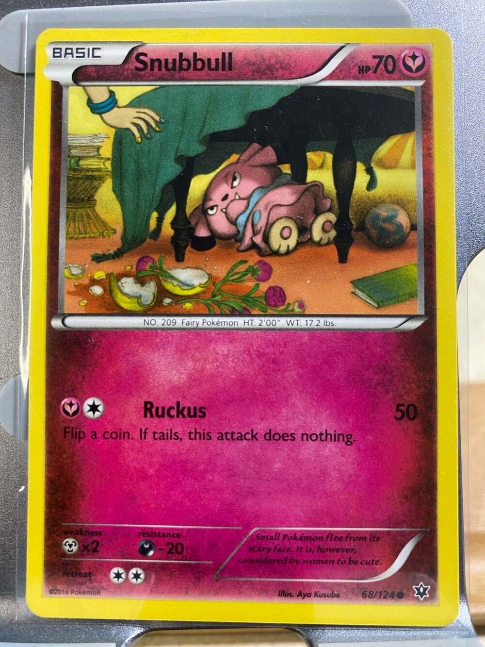 Snubbull 68/124 XY Fates Collide Common Pokemon Card